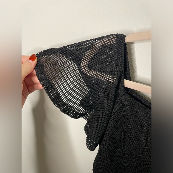 NWT Hello Molly In Other News Dress Black Ruffle Net - Picture 6 of 12